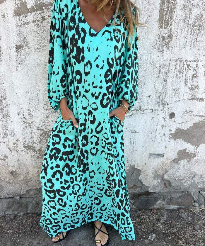 Fiona | Rochie lungă imprimată