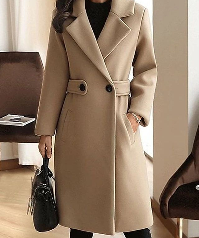 Aella – Elegáns Hosszú Gyapjúkabát