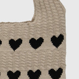 Léna | Ivy szív minta kötött válltáska