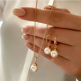 Elmira - 3 részes édesvízi gyöngy szett fülbevalóval és nyaklánccal