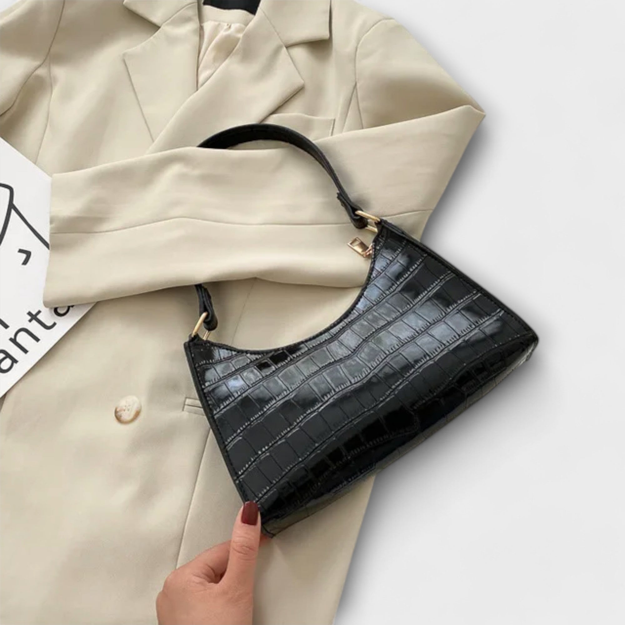 Léna | Fényes bőr táska