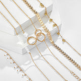 Léna - Boho arany karkötők csomag