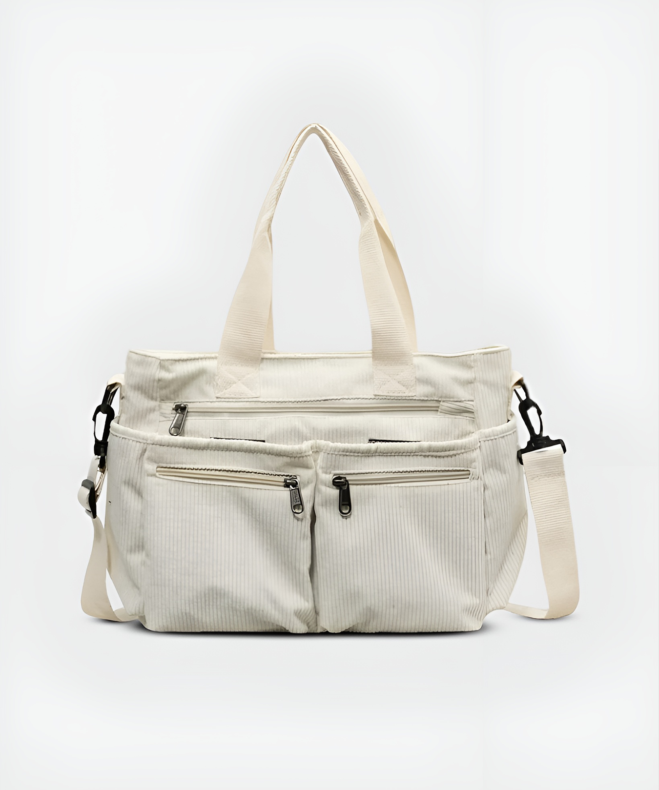 Léna | Borongós kordbársony praktikus vászontáska