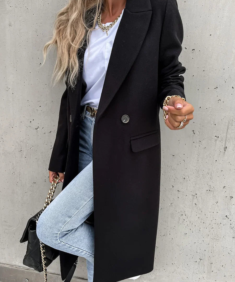 Aaliyah – Klasszikus Galléros Téli Kabát