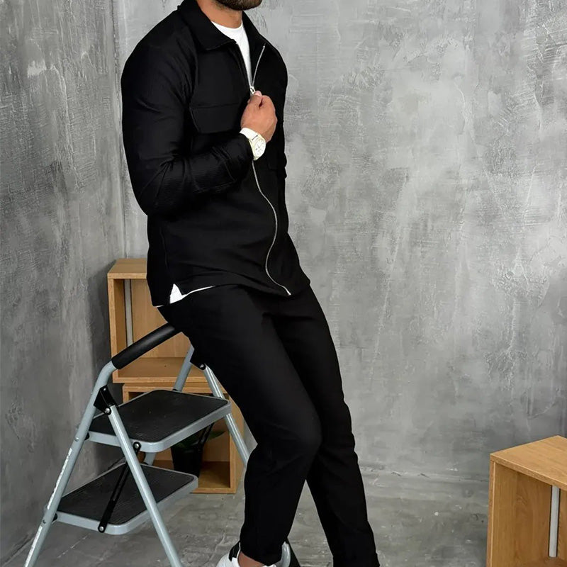 Adonis - Bordás Cipzáras Joggingruha Szett