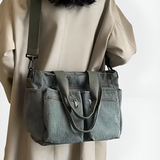 Léna | Borongós kordbársony praktikus vászontáska