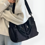 Léna | Borongós kordbársony praktikus vászontáska