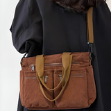 Léna | Borongós kordbársony praktikus vászontáska