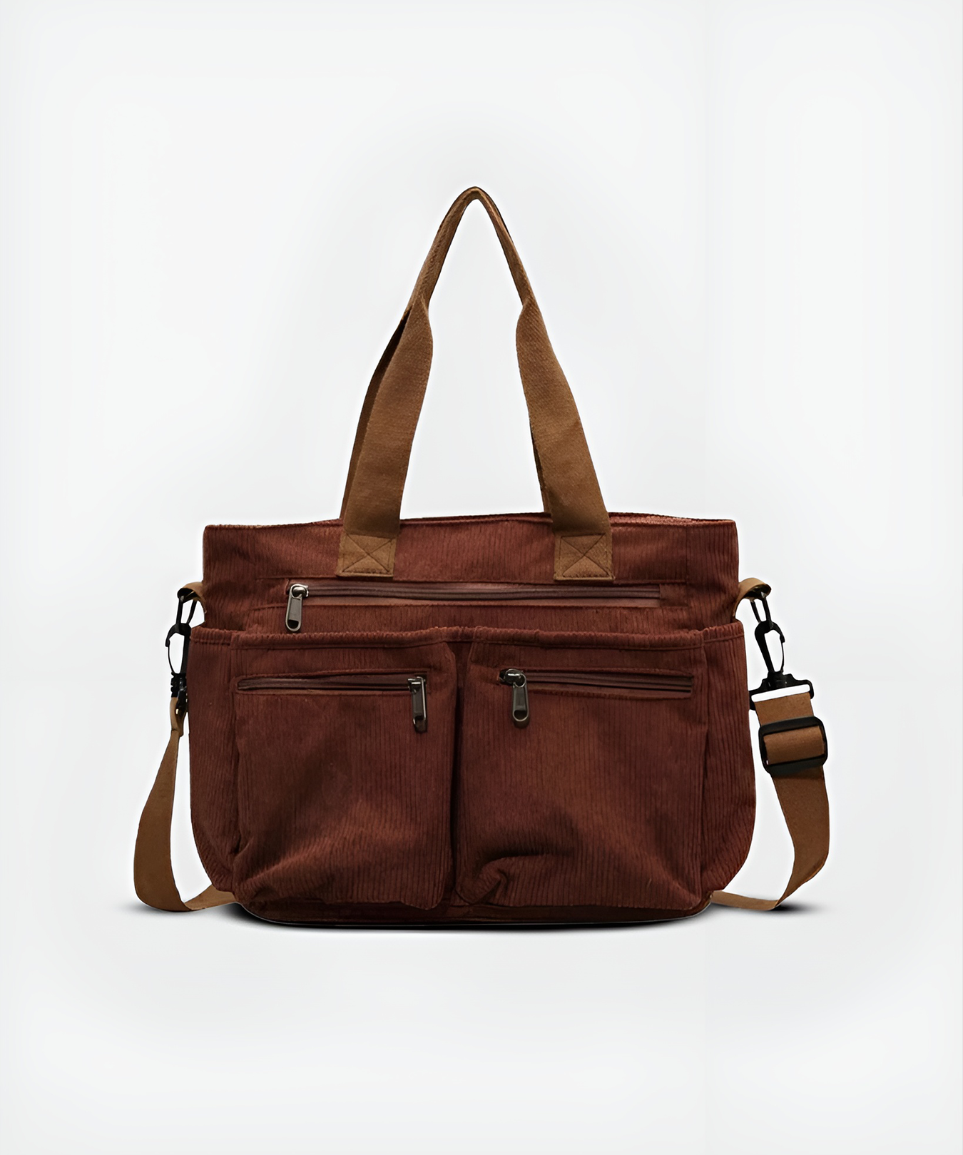 Léna | Borongós kordbársony praktikus vászontáska